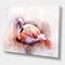 Designart - Portrait of Pink Flamingo III - Farmhouse Canvas Wall Art Print